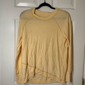 Women's Sheer Pale Yellow Sweater